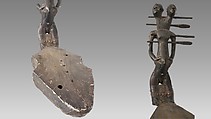 Kundi, harp, Hide, various materials, Congolese